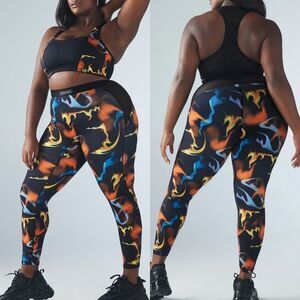 Savage X Fenty Fast Lane Bra & Legging Set Size 1X NWOT